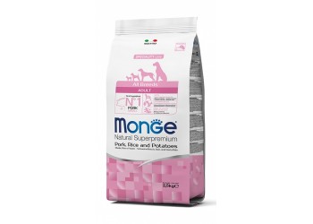 Monge SUPERPREMIUM All Breeds Adult Maiale, Riso e Patate da kg 2,5 cane